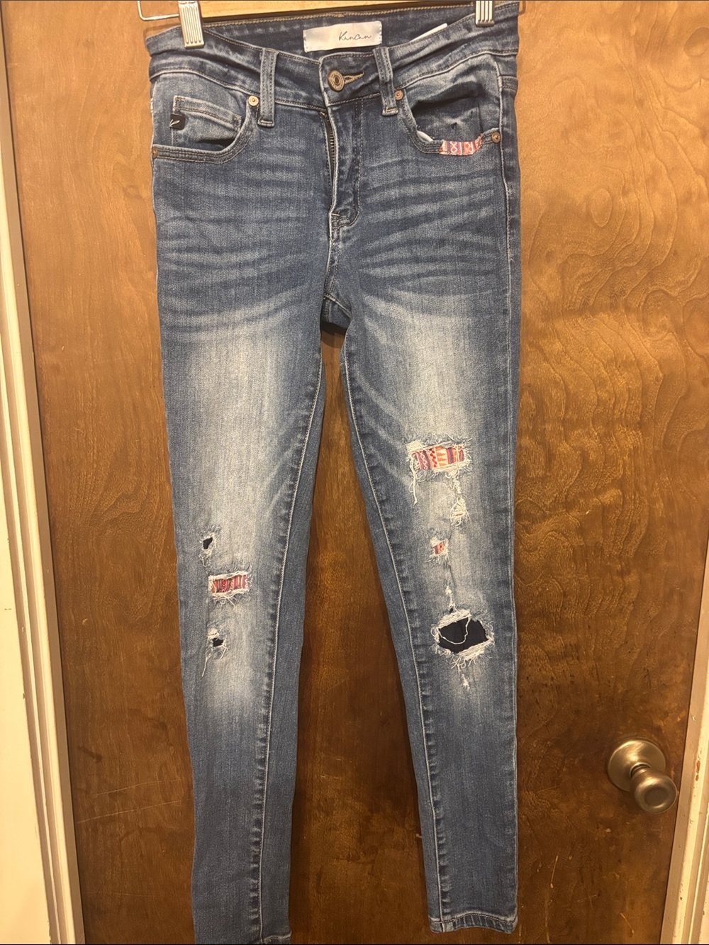 KanCan Distressed Light Blue Skinny Jeans